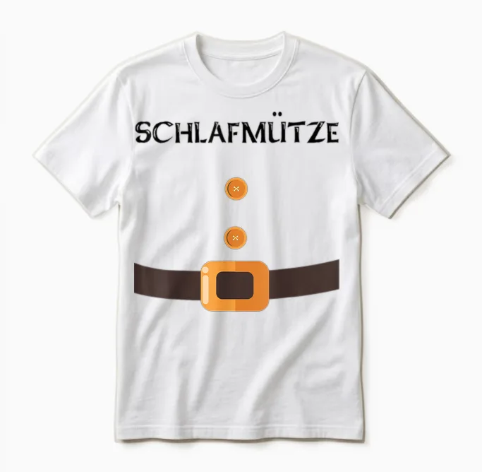 Halloween Carnival Gnome Costume for Groups of 7 (seven) T-Shirt, Blue Unisex T-Shirt in White