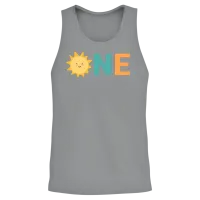 1st Birthday Unisex Tank Top - Sport Grey – 2