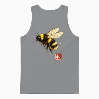 Nature été Abeille Bourdon Japon Unisex Tank Top - Sport Grey