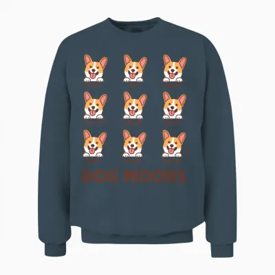 Dog Moods Unisex Sweatshirt - Dark Heather