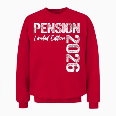 Pension 2026 Unisex Sweatshirt - Red