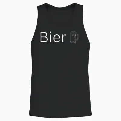 Bier Logo Simple Unisex Tank Top - Black