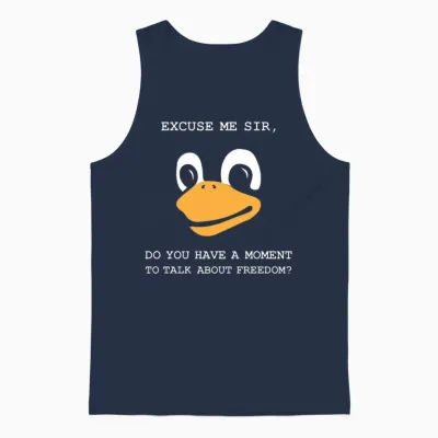 Tux Lord and Saviour1 Pods 01 New 01 Unisex Tank Top - Navy