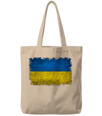 Flag of Ukraine Tote Bags - Natural
