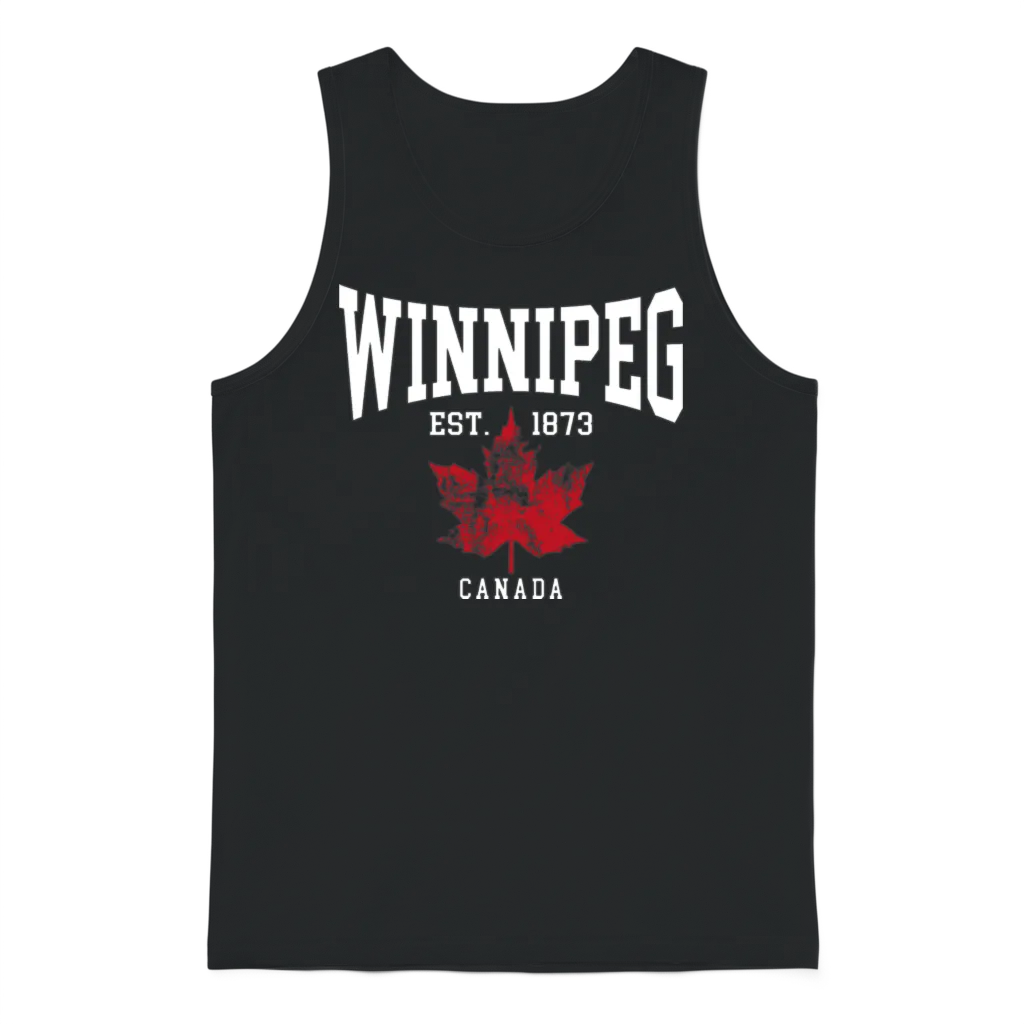 Winnipeg Unisex Tank Top - Black