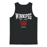 Winnipeg Unisex Tank Top - Black – 1
