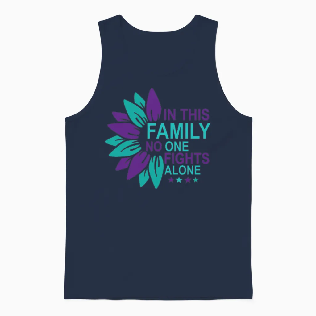 Suicide Prevention Unisex Tank Top in Navy