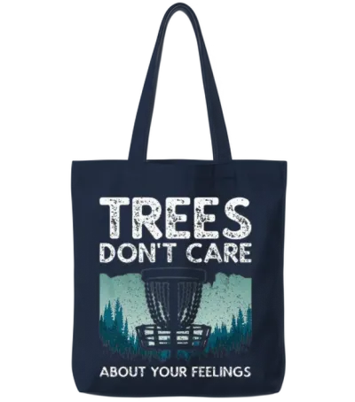 Disc Golf Design for Men Women Disc Golf Player Tote Bags - Navy