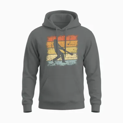 Cricket Retro Unisex Hoodie - Graphite Heather