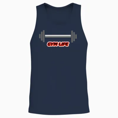 Gym Life Style Unisex Tank Top - Navy