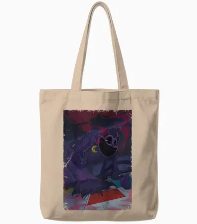 Kids Poppy Playtime Catnap Red Smoke Tote Bags - Natural