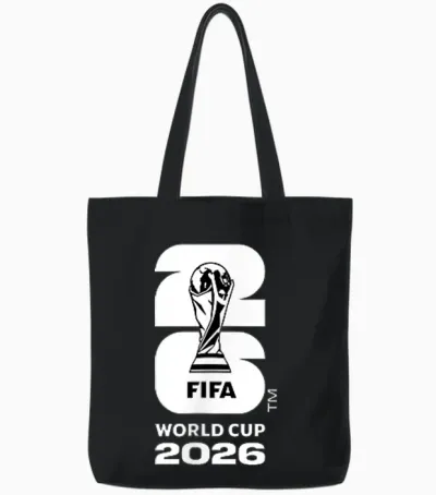 Fifa World Cup26 Usa Country Ball Tote Bags - Black