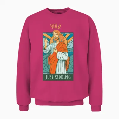 Funny Jesus Unisex Sweatshirt - Heliconia