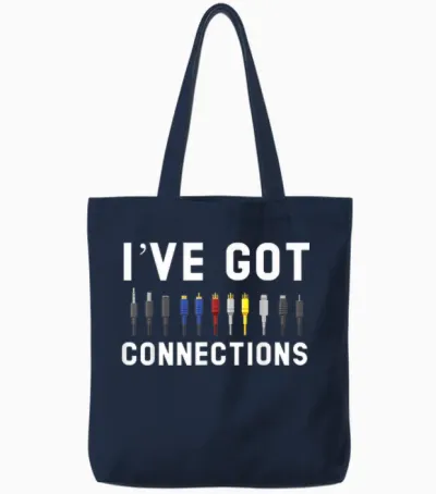 I've Got Connections Information Technology Specialist Tote Bags - Navy