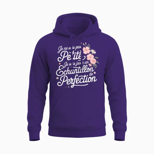 I'm Not Small Sample Perfection Woman Unisex Hoodie - Purple