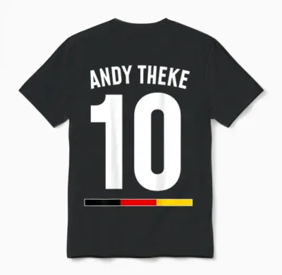 Andy Counter Mallorca Holiday Malle Party Jersey Unisex T-Shirt - Black