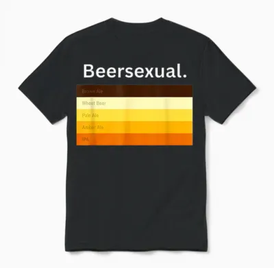 Biersexuell, Lustiger Biertrinker Unisex T-Shirt - Black