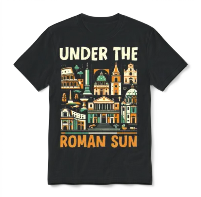 Rome Italy Travel Italian Roma Italia I Love Rome Unisex T-Shirt - Black