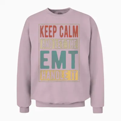 Emt Retro Gift Unisex Sweatshirt - Light Pink