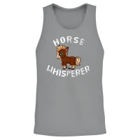 Horse Lover Horse Whisperer Horse Back Riding Unisex Tank Top - Sport Grey – 2