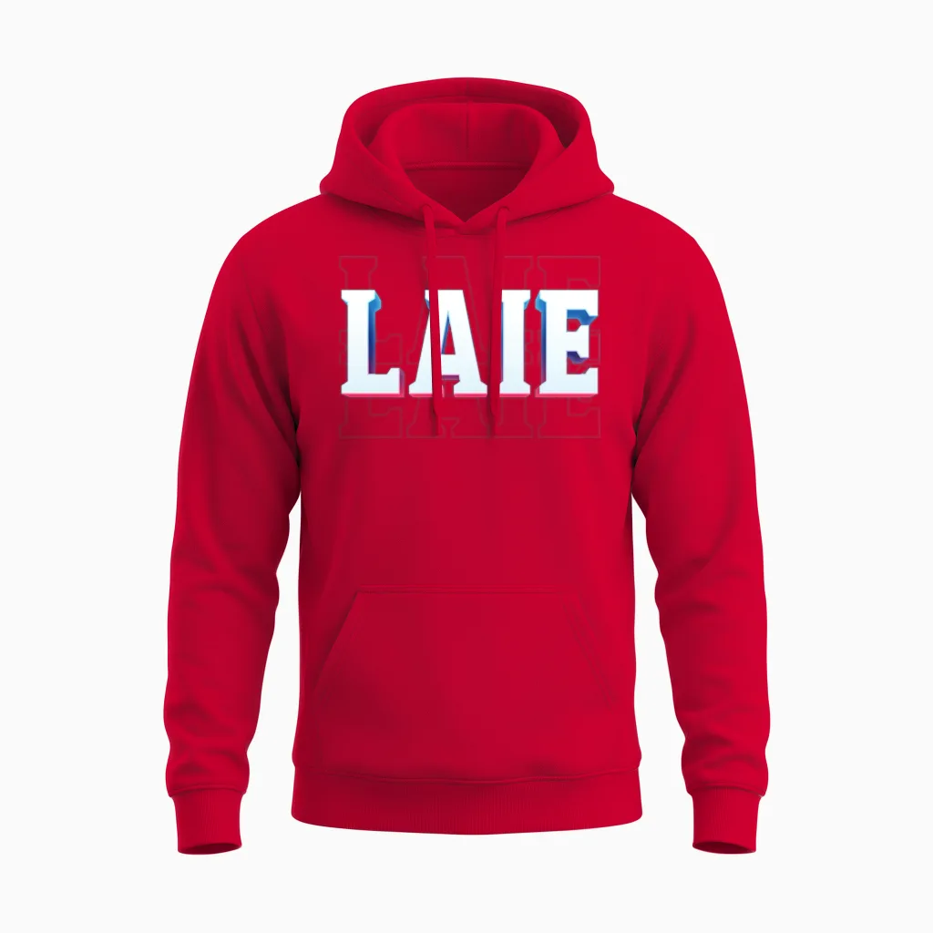 Retro - Laie Unisex Hoodie in Red