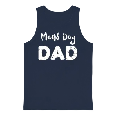 Mens Dog Dad - Dogs Unisex Tank Top - Navy