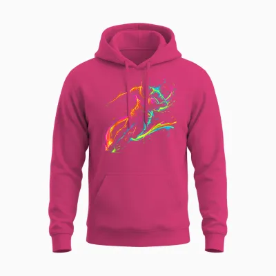 Rugby Player Man Child Boy Unisex Hoodie - Heliconia
