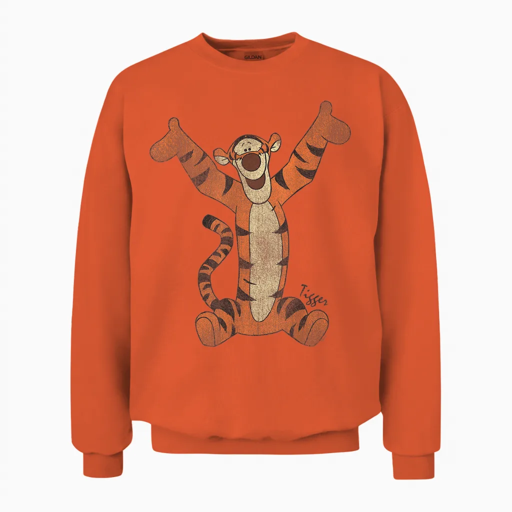Winnie the Pooh Tigger Classic Unisex Sweatshirt in Orange