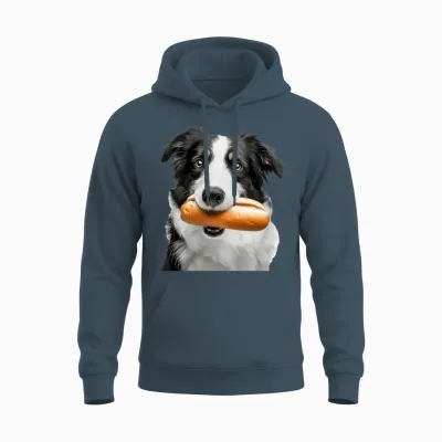 Border Collie Unisex Hoodie - Dark Heather