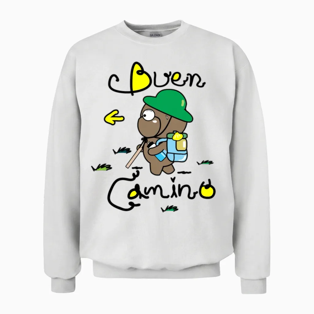 Coco Buen Camino Unisex Sweatshirt in White
