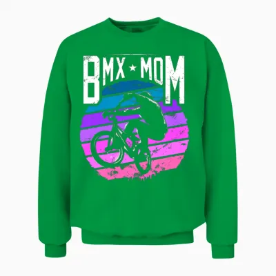 Bmx Mom | Bmxmom | Bmx Mama Mother Unisex Sweatshirt - Irish Green