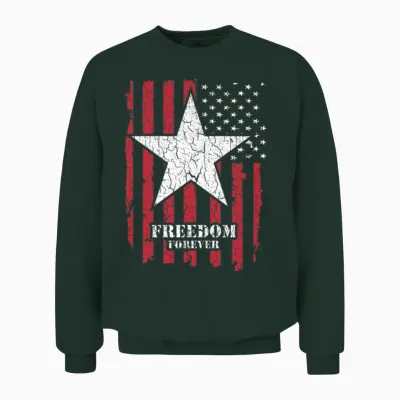 Premium New Cool Usa Army Veteran Freedom Unisex Sweatshirt - Forest