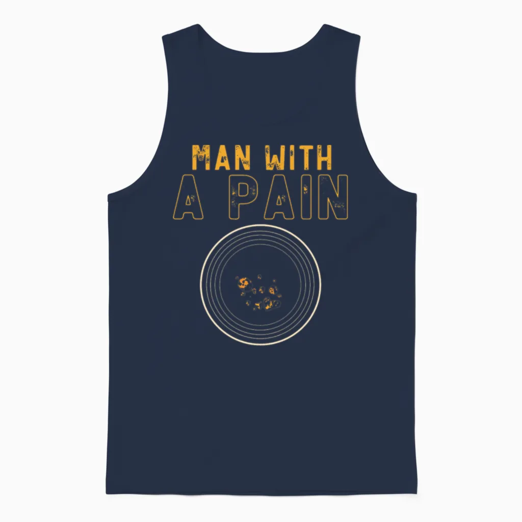 Gold Panning, Gold Digger Unisex Tank Top in Navy