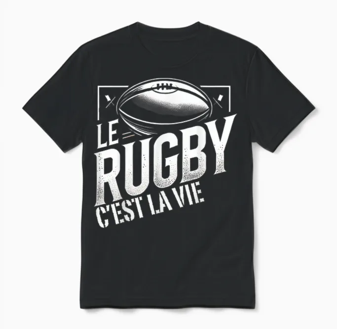 Rugby Player Rugbyman Humour Rugby Unisex T-Shirt in Black
