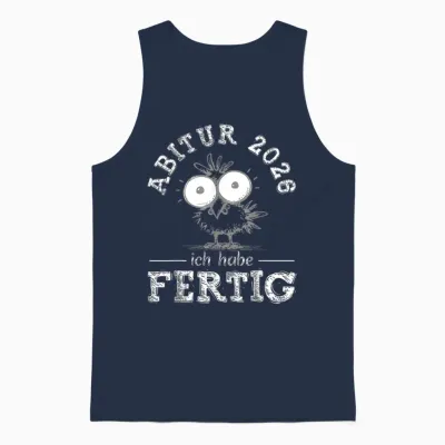 Abitur 2026 | Abi 26 | Schulabschluss Abiturienten Jungen Unisex Tank Top - Navy