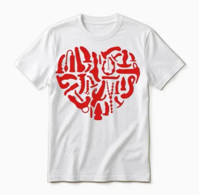 Kinky Sex Tools Heart Unisex T-Shirt - White