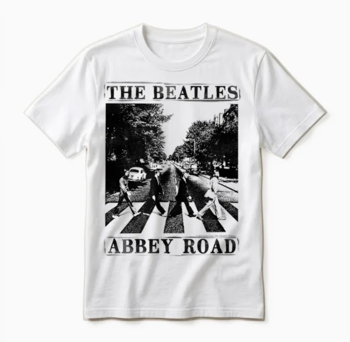 Die Beatles - Abbey Road Unisex T-Shirt in White