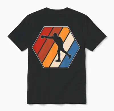 Boxing Retro Unisex T-Shirt - Black