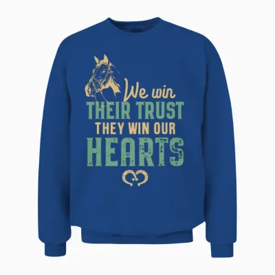 Horse Trust Horseback Riding Lover Horses Love Unisex Sweatshirt - Royal