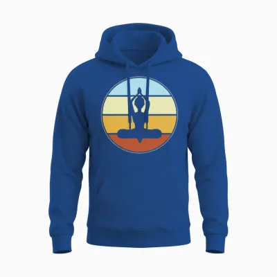 Meditation Retro Unisex Hoodie - Royal
