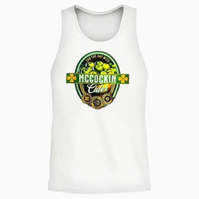 Vintage Maccockin Cider Funny St Patrick's Day Unisex Tank Top - White