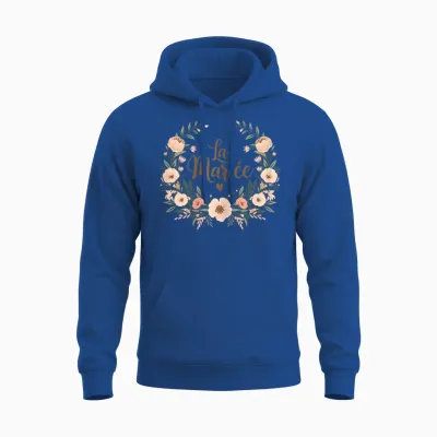 Women's Evjf Custom Team Bride Team Bride Witness Wedding T-Shirt, Black, S Unisex Hoodie - Royal