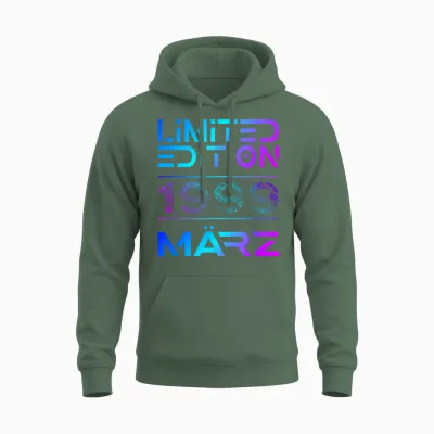 Limited Edition März 1999 Mann Frau 27. Geburtstag Unisex Hoodie - Military Green