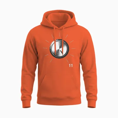Volume Knob - These Go to 11 Unisex Hoodie - Orange