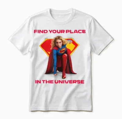 Supergirl 2026 Find Your Place Crouch Unisex T-Shirt - White