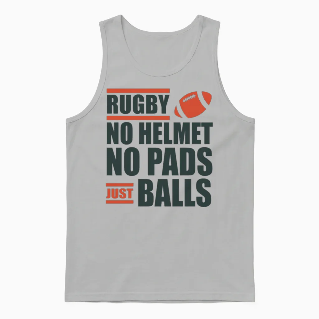 Rugby Unisex Tank Top in Ash