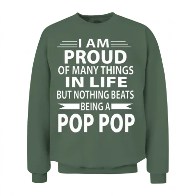Pop Pop Unisex Sweatshirt - Military Green