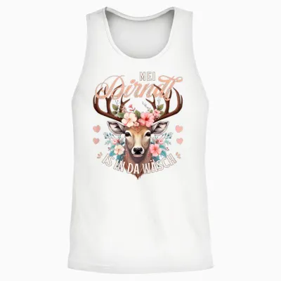 Women's Traditional Costume T-Shirt, Costume Replacement Dirndl T-Shirt, Black Unisex Tank Top - White
