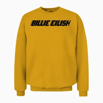 Offizielles Billie Eilish Merch Musik Für Fans Unisex Sweatshirt - Gold