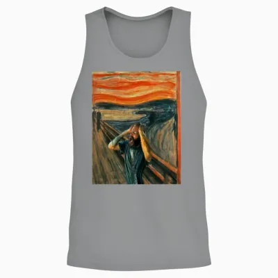 The Scream (death Grips) Unisex Tank Top - Sport Grey